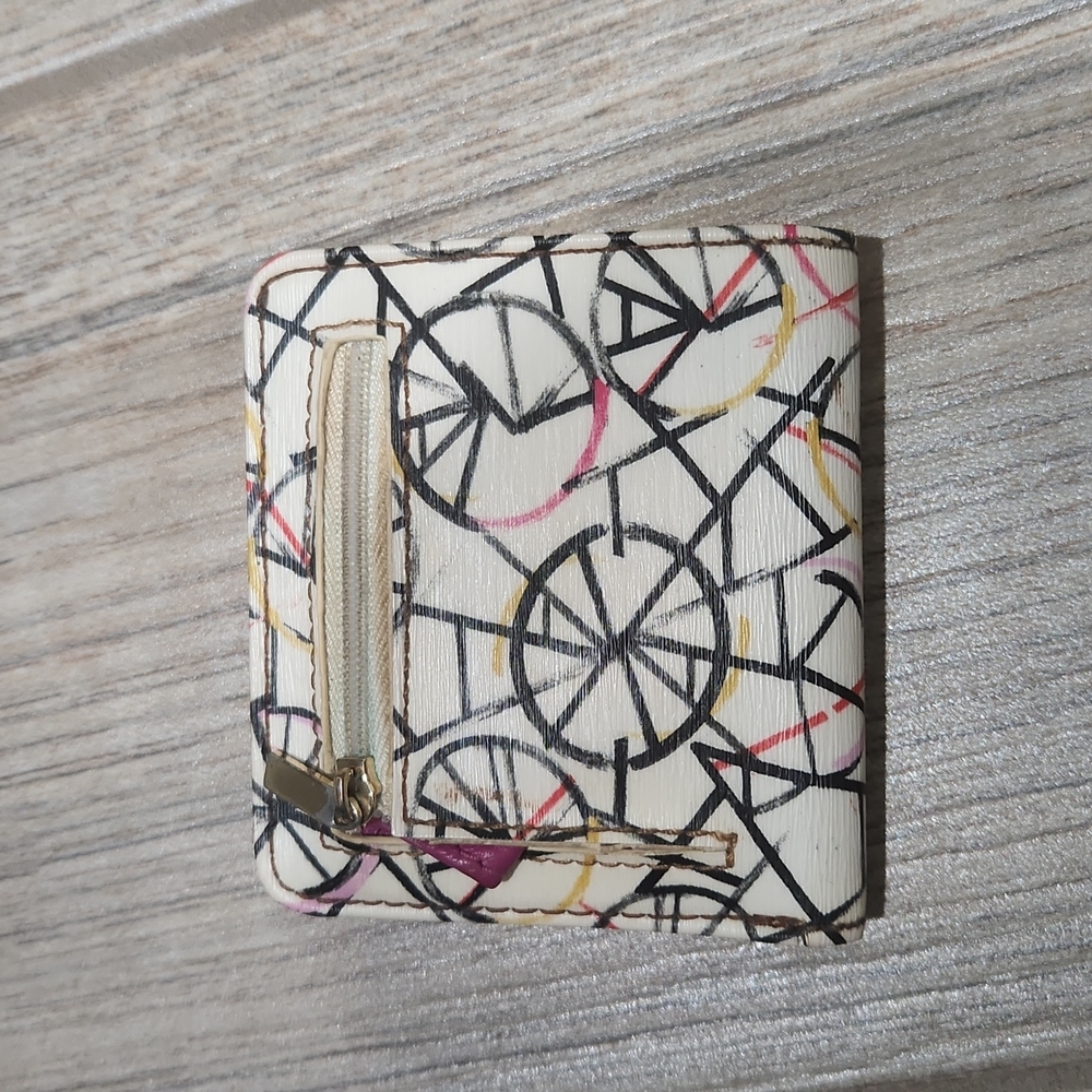 Fossil Sydney Bicycle White Credit Card Snap/ Wallet